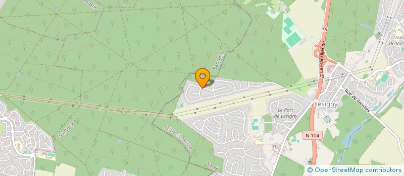 localisation de l'entreprise VAD COURTAGE  LESIGNY