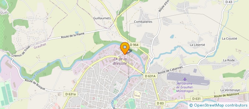 localisation de l'entreprise VAD FERMETURE  CASTRES