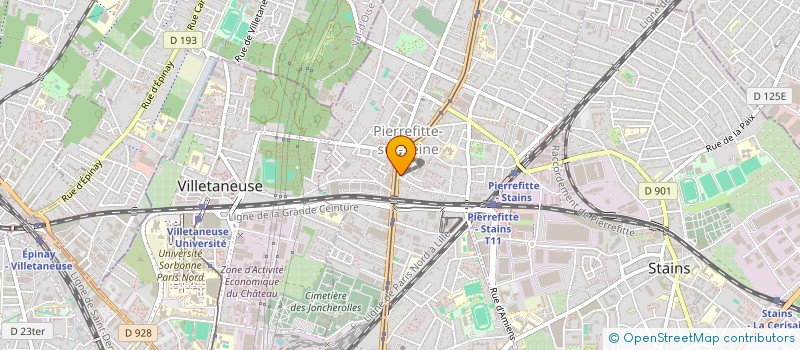localisation de l'entreprise VADAF à PIERREFITTE-SUR-SEINE