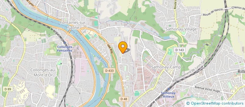 localisation de l'entreprise VADE  FONTAINES-SUR-SAONE