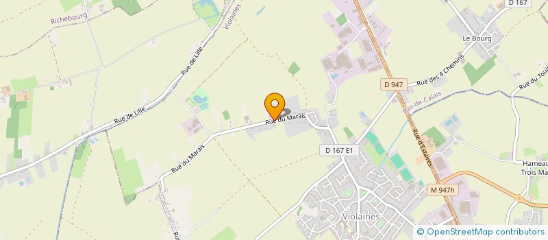 localisation de l'entreprise VADEL TP SERVICES  VIOLAINES