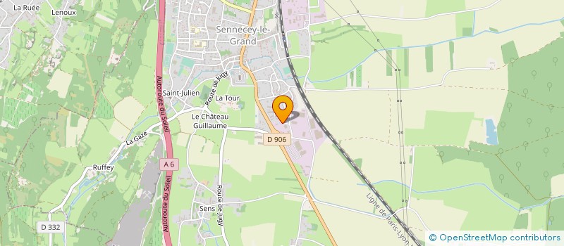 localisation de l'entreprise VADEMA à SENNECEY-LE-GRAND