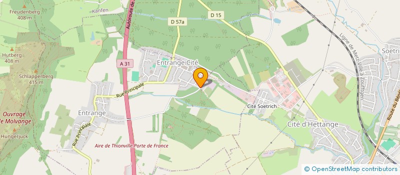 localisation de l'entreprise VADES à ENTRANGE