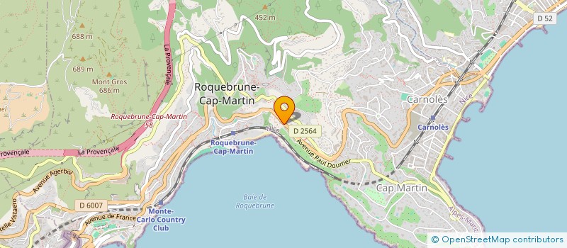 localisation de l'entreprise VADIM  ROQUEBRUNE-CAP-MARTIN