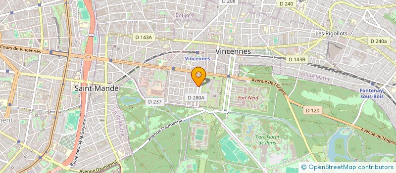 localisation de l'entreprise VADIM INVEST à VINCENNES