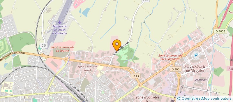 localisation de l'entreprise VADIMO à CHOLET