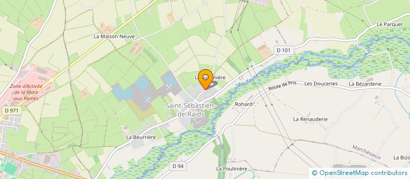 localisation de l'entreprise VADROUILLE ET COMPAGNIE  SAINT-SEBASTIEN-DE-RAIDS