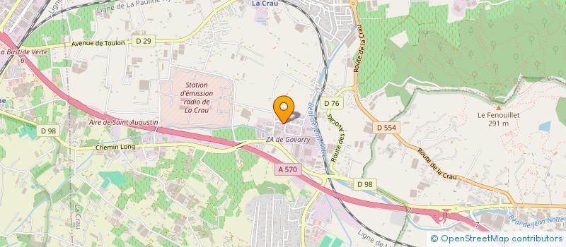 localisation de l'entreprise VAELEC à LA CRAU