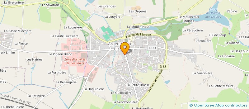 localisation de l'entreprise VAEMIE à ARGENTRE-DU-PLESSIS