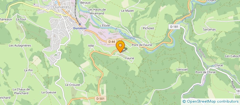 localisation de l'entreprise VAFAMELA  DUNIERES