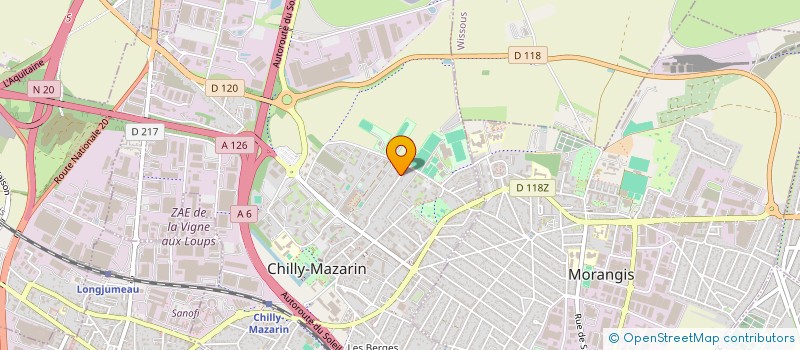localisation de l'entreprise VAGABOM'DIA à CHILLY-MAZARIN