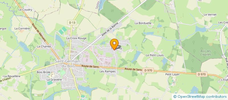 localisation de l'entreprise VAGIMA à SAINT-GERMAIN-DU-BOIS