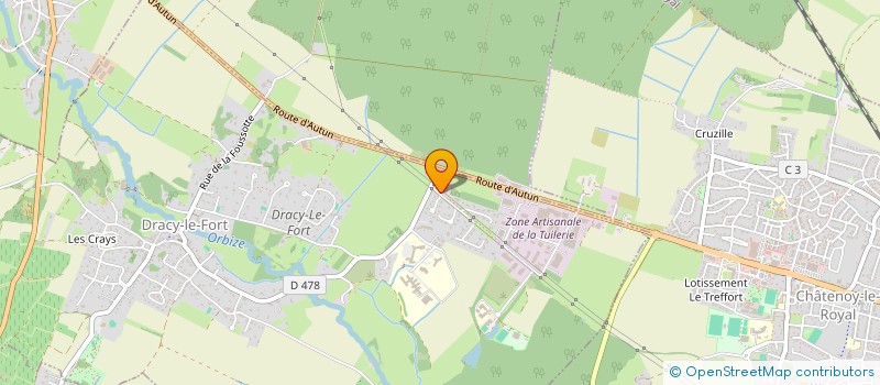 localisation de l'entreprise VAGINET à DRACY-LE-FORT