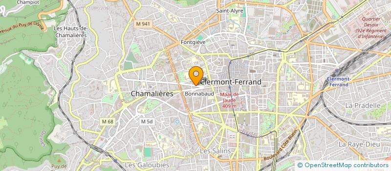 localisation de l'entreprise VAGNAS  CLERMONT-FERRAND