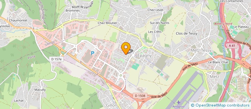 localisation de l'entreprise VAGRAM  EPAGNY METZ-TESSY