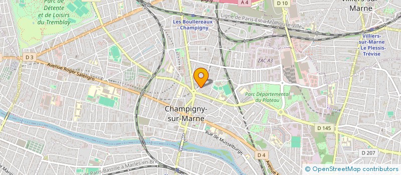 localisation de l'entreprise VAGUE à CHAMPIGNY-SUR-MARNE