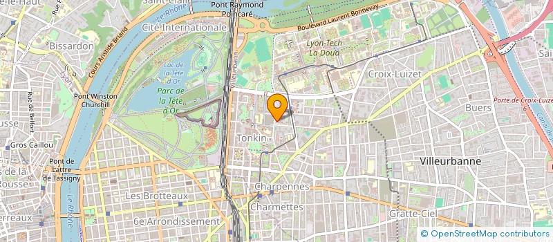 localisation de l'entreprise VAGUE  VILLEURBANNE