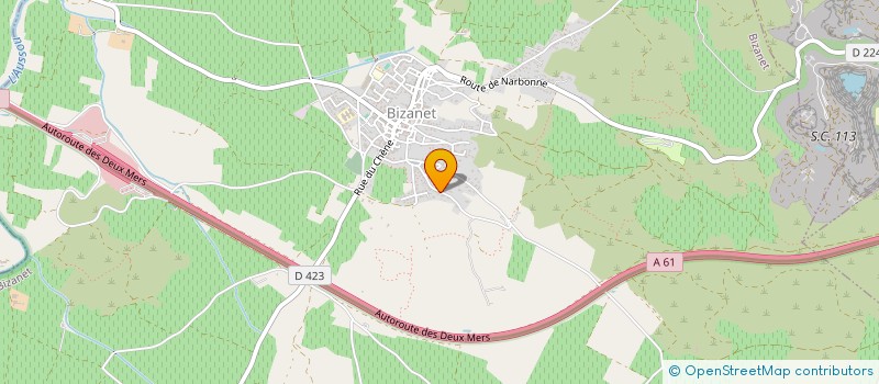 localisation de l'entreprise VAGUE DE SOLEIL  BIZANET