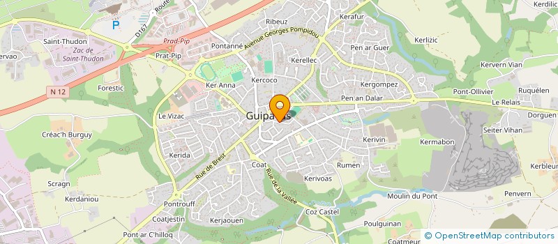 localisation de l'entreprise VAGUE SCELERATE  GUIPAVAS