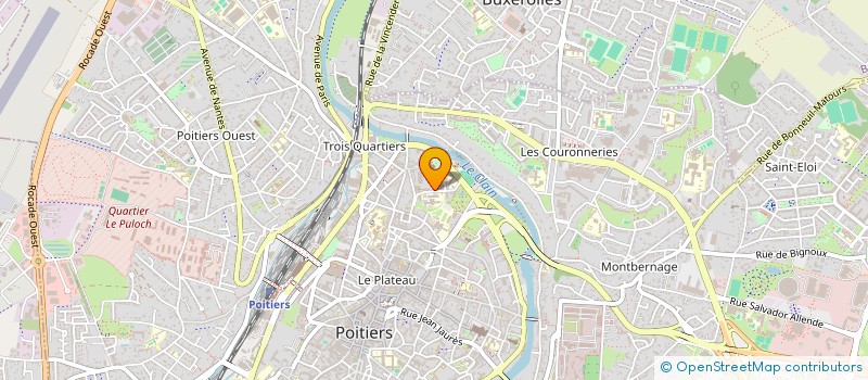 localisation de l'entreprise VAGUE VERTE à POITIERS
