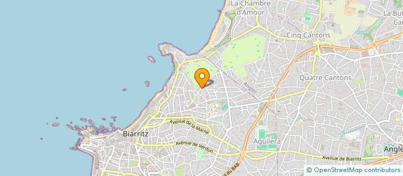 localisation de l'entreprise VAGUES ET VACANCES IMMOBILIER à BIARRITZ
