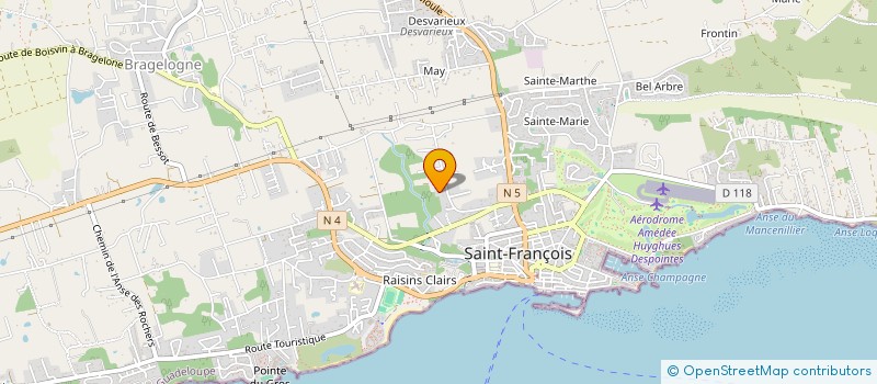 localisation de l'entreprise VAHANA DELICES à SAINT-FRANCOIS