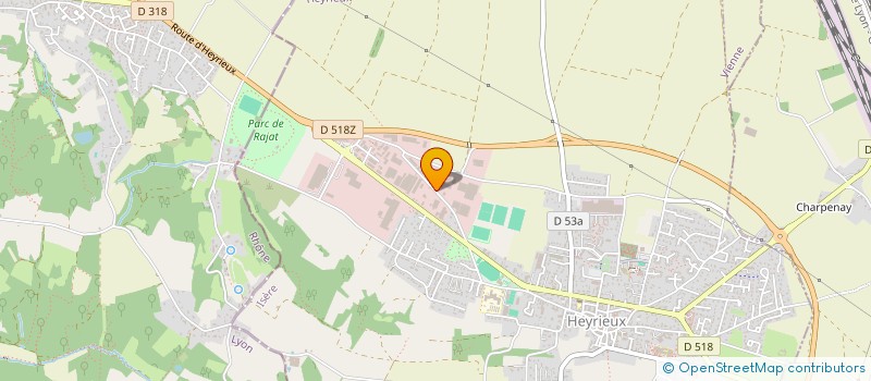 localisation de l'entreprise VAHE à HEYRIEUX