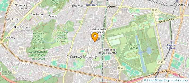 localisation de l'entreprise VAHINE  CHATENAY-MALABRY