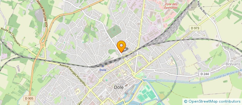 localisation de l'entreprise VAIA à DOLE