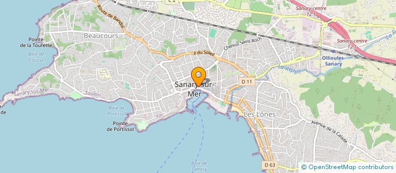 localisation de l'entreprise VAIANO à SANARY-SUR-MER