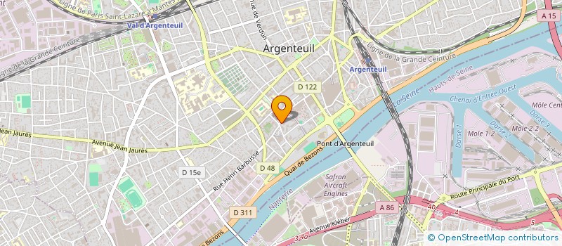 localisation de l'entreprise VAILLANT  ARGENTEUIL