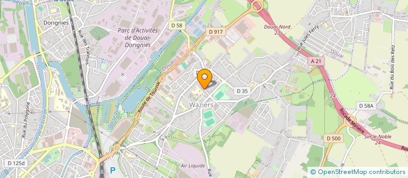 localisation de l'entreprise VAILLANT  WAZIERS