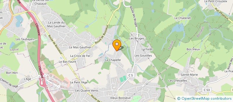 localisation de l'entreprise VAILLANT  BOISSEUIL