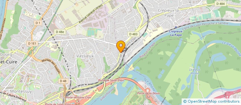 localisation de l'entreprise VAILLANT BATIMENT à CALUIRE-ET-CUIRE