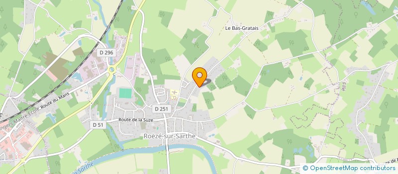 localisation de l'entreprise VAILLANT INVEST à ROEZE-SUR-SARTHE