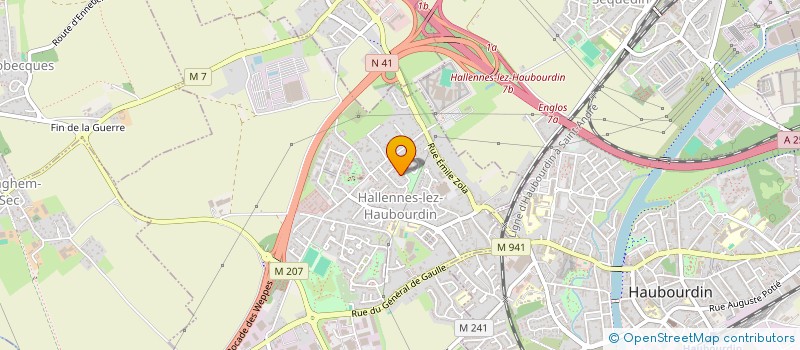 localisation de l'entreprise VAILLANT ROUBAIX IMMO  HALLENNES-LEZ-HAUBOURDIN