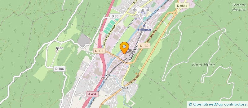 localisation de l'entreprise VAILLAT COATINGS  BELLIGNAT