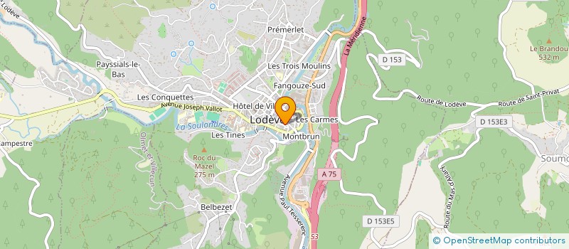 localisation de l'entreprise VAILLE FRERES  LODEVE