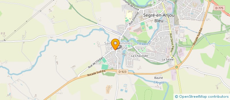 localisation de l'entreprise VAILLE IMMOBILIER à SEGRE-EN-ANJOU BLEU