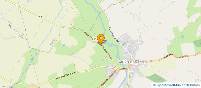 localisation de l'entreprise VAILLY ELECTRIC SARL  VAILLY-SUR-SAULDRE