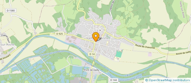 localisation de l'entreprise VAILLY IS COOL à VAILLY-SUR-AISNE
