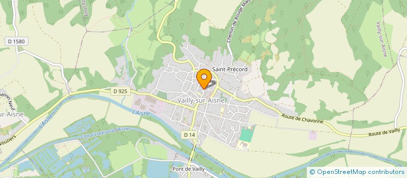 localisation de l'entreprise VAILLY OPTIC  VAILLY-SUR-AISNE