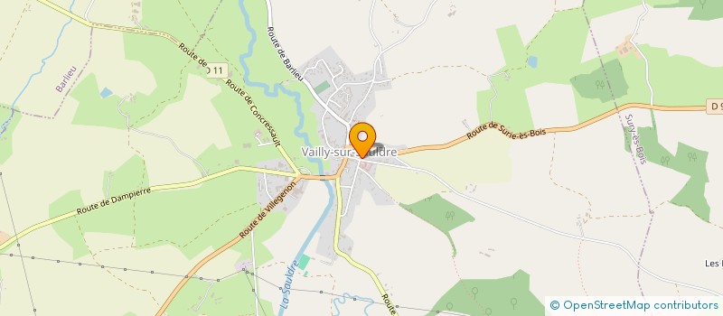 localisation de l'entreprise VAILLY SPORTS DECOUVERTE  VAILLY-SUR-SAULDRE