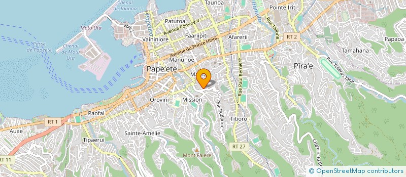 localisation de l'entreprise VAINANU à PAPEETE
