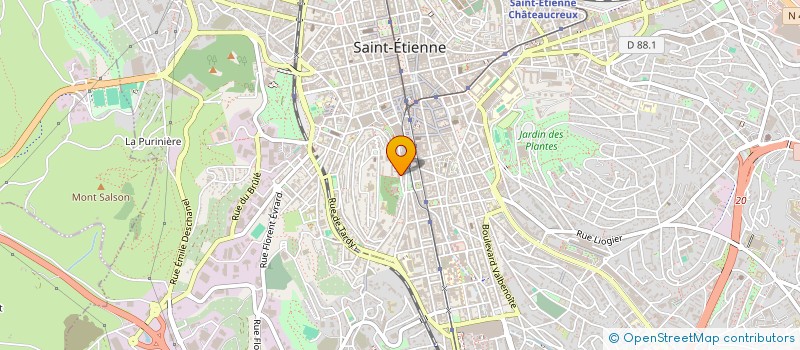 localisation de l'entreprise VAINCRE LE CANCER 42 à SAINT-ETIENNE