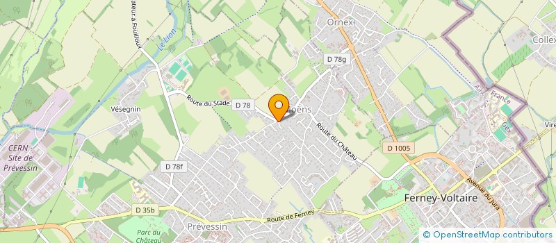 localisation de l'entreprise VAIRAATEA à PREVESSIN-MOENS