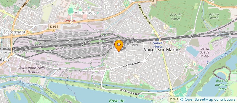 localisation de l'entreprise VAIRES GYM VITALITE à VAIRES-SUR-MARNE