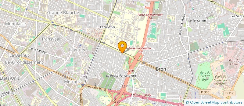 localisation de l'entreprise VAISE COURTAGE  BRON