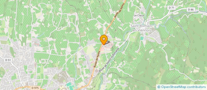 localisation de l'entreprise VAISON BUREAU SERVICES  SAINT-ROMAIN-EN-VIENNOIS