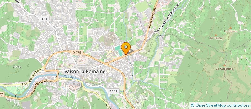 localisation de l'entreprise VAISON LITERIE  VAISON-LA-ROMAINE